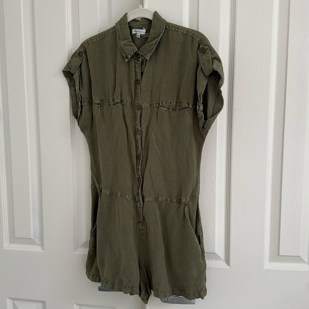 Young Fabulous & Broke Olive Green Romper